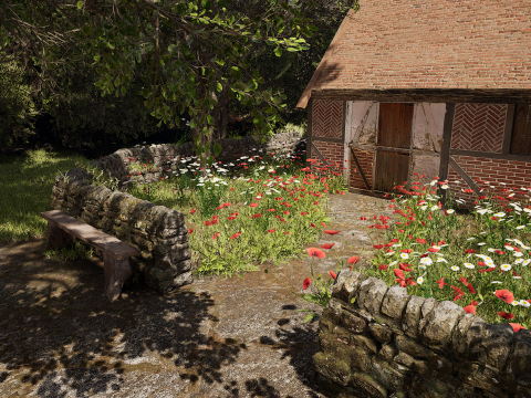 ElderBoom Hollow Massive Village Environment Modello 3D