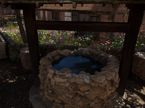 ElderBoom Hollow Massive Village Environment Modello 3D