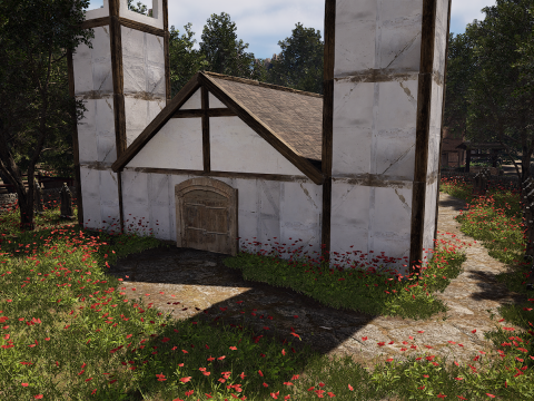 ElderBoom Hollow Massive Village Environment Modello 3D