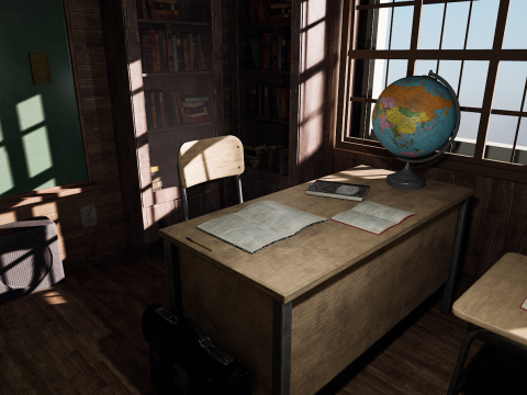 Old Era Anatomy Classroom Environment Modelo 3D