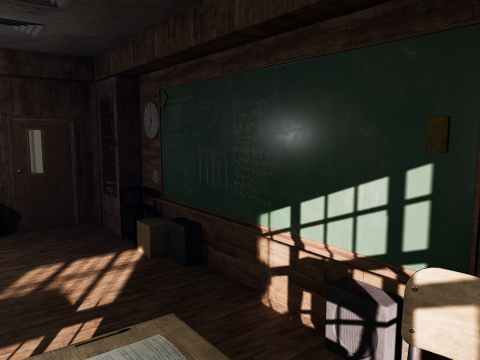 Old Era Anatomy Classroom Environment Modelo 3D