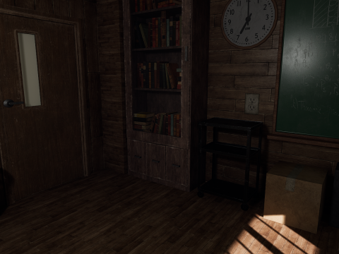 Old Era Anatomy Classroom Environment Modelo 3D