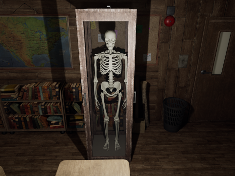 Old Era Anatomy Classroom Environment Modelo 3D