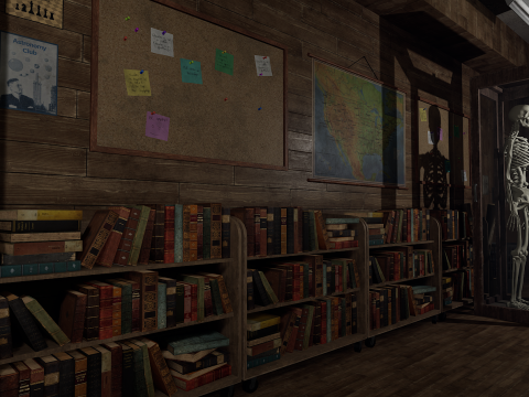 Old Era Anatomy Classroom Environment Modelo 3D