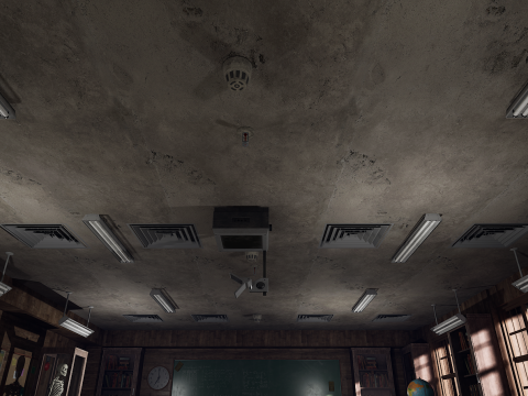Old Era Anatomy Classroom Environment Modelo 3D