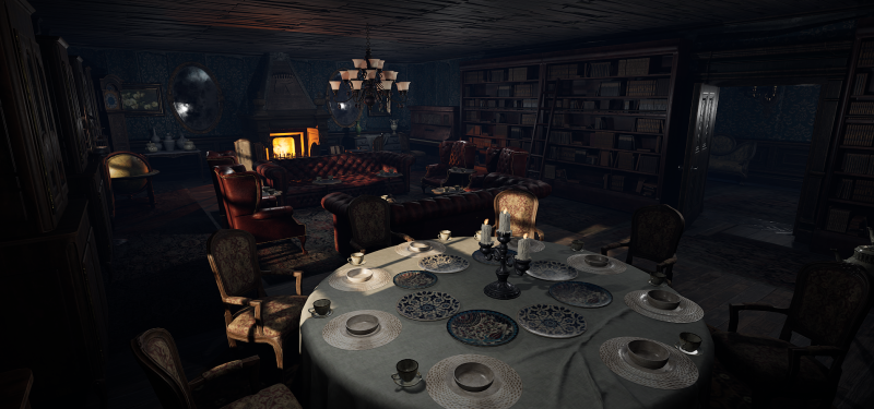 Winterbourne Mansion - Victorian Chambers and Hallways 3D-Modell .c4d .max .obj .3ds .fbx .stl .blend