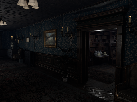 Winterbourne Mansion - Victorian Chambers and Hallways 3D-Modell