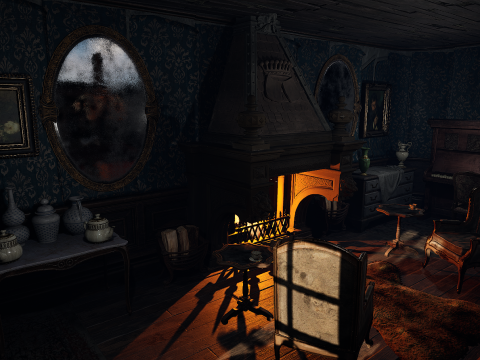 Winterbourne Mansion - Victorian Chambers and Hallways 3D-Modell