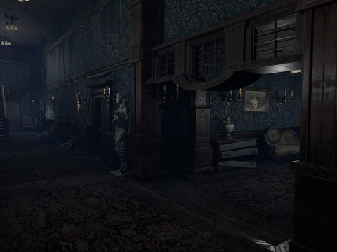 Winterbourne Mansion - Victorian Chambers and Hallways 3D-Modell