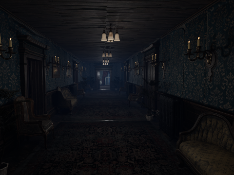 Winterbourne Mansion - Victorian Chambers and Hallways 3D-Modell