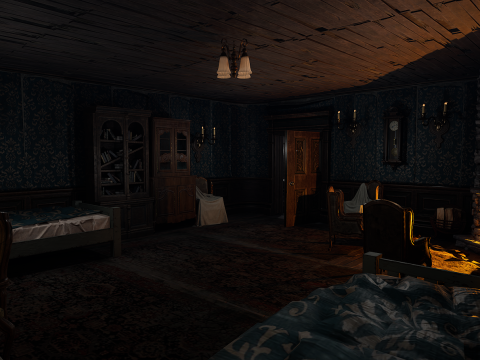 Winterbourne Mansion - Victorian Chambers and Hallways 3D-Modell