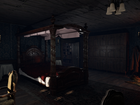 Winterbourne Mansion - Victorian Chambers and Hallways 3D-Modell