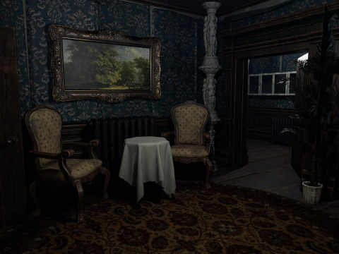 Winterbourne Mansion - Victorian Chambers and Hallways 3D-Modell