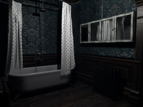 Winterbourne Mansion - Victorian Chambers and Hallways 3D-Modell