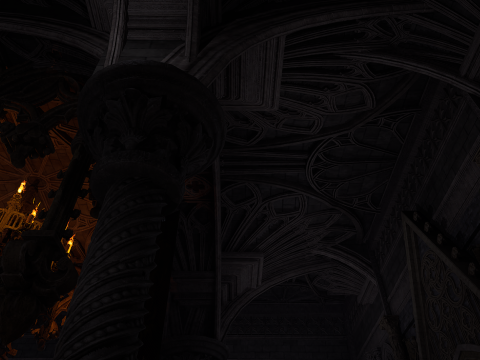 Sanctum of Eternal Flame Dark Ritual Temple Environment 3D Model