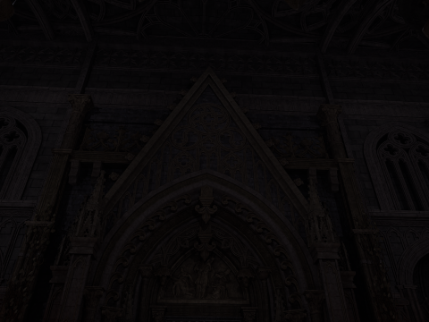 Sanctum of Eternal Flame Dark Ritual Temple Environment 3D Model
