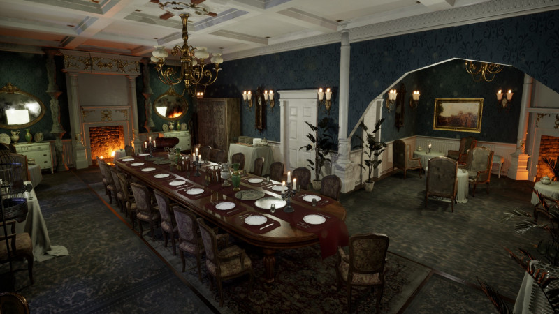 The Hearthwood Dining Hall 3D Model .c4d .max .obj .3ds .fbx .stl .blend
