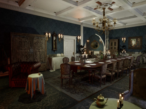 The Hearthwood Dining Hall 3D Model