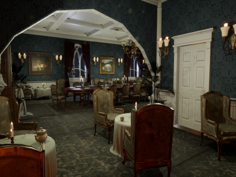 The Hearthwood Dining Hall 3D Model