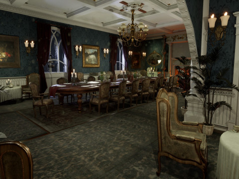 The Hearthwood Dining Hall 3D Model