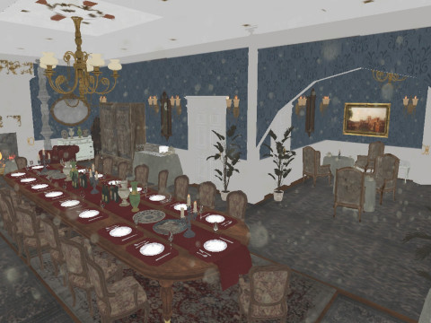 The Hearthwood Dining Hall 3D Model