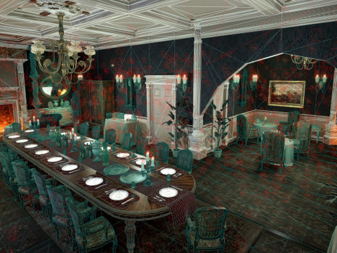 The Hearthwood Dining Hall 3D Model