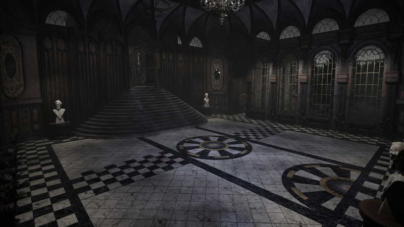 The Magnificent Valehall Mansion Grand Gothic Interior Environment 3D Модель .c4d .max .obj .3ds .fbx .stl .blend