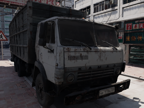 Dystopian Collapsed City Military Red Zone 3Dモデル