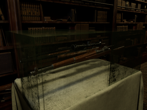 The Archivists Chamber An Old Vintage Office Environment 3D Model