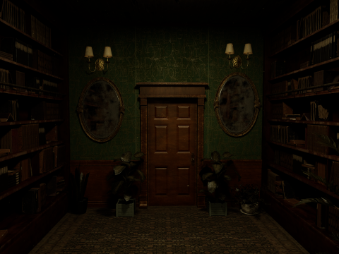 The Archivists Chamber An Old Vintage Office Environment 3D Model