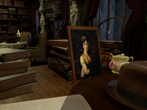 The Archivists Chamber An Old Vintage Office Environment 3D Model