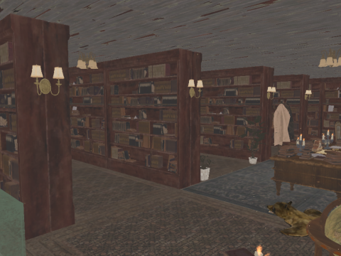 The Archivists Chamber An Old Vintage Office Environment 3D Model