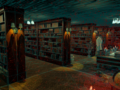 The Archivists Chamber An Old Vintage Office Environment 3D Model