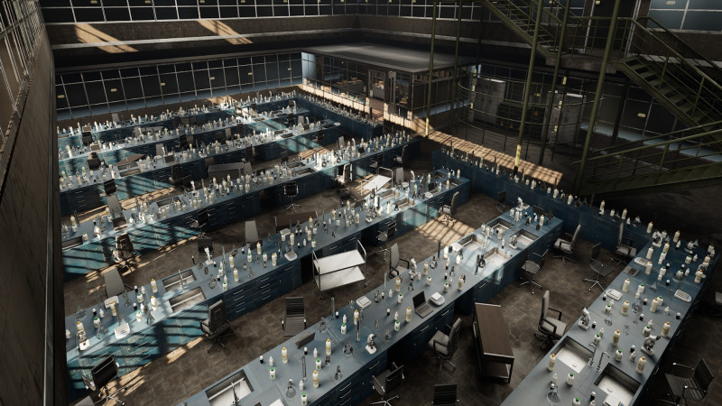 The Magnificent Scientific Laboratory Horizon Research Complex 3D Model .c4d .max .obj .3ds .fbx .stl .blend