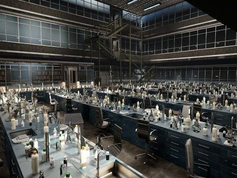 The Magnificent Scientific Laboratory Horizon Research Complex 3D Model