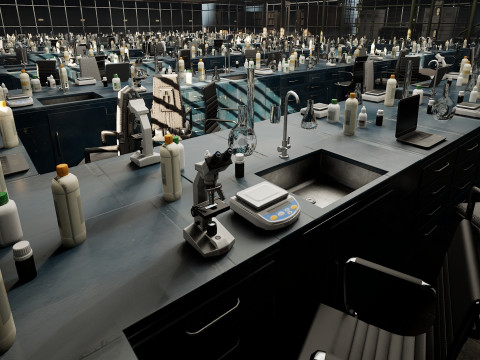The Magnificent Scientific Laboratory Horizon Research Complex 3D Model