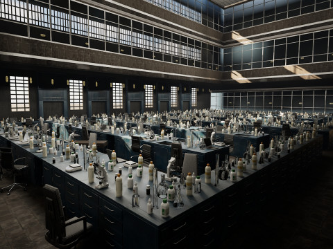 The Magnificent Scientific Laboratory Horizon Research Complex 3D Model
