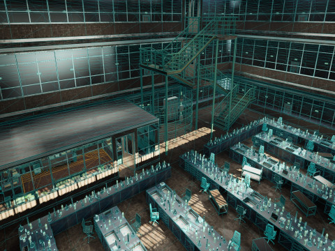 The Magnificent Scientific Laboratory Horizon Research Complex 3D Model
