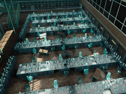 The Magnificent Scientific Laboratory Horizon Research Complex 3D Model