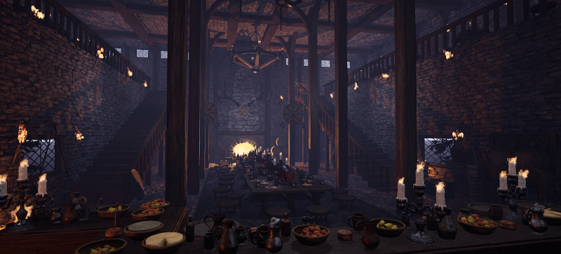 The Emberfang Tavern Medieval Cozy Environment 3D मॉडल .c4d .max .obj .3ds .fbx .stl .blend