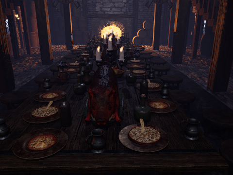 The Emberfang Tavern Medieval Cozy Environment 3D मॉडल