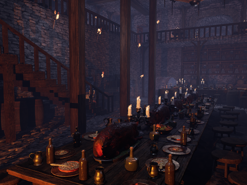 The Emberfang Tavern Medieval Cozy Environment 3D मॉडल