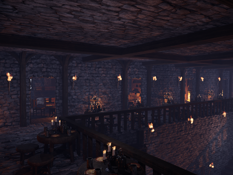 The Emberfang Tavern Medieval Cozy Environment 3D मॉडल