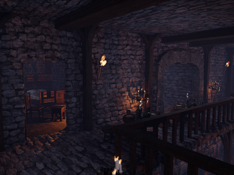 The Emberfang Tavern Medieval Cozy Environment 3D मॉडल