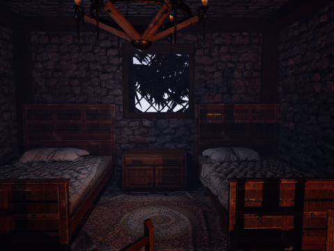 The Emberfang Tavern Medieval Cozy Environment 3D मॉडल