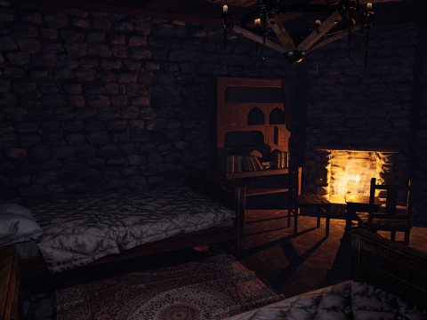 The Emberfang Tavern Medieval Cozy Environment 3D मॉडल