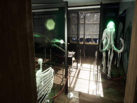 Объединенная средняя школа Redwood Valley. Крупномасштабная образовательная внутренняя среда 1990-х годов. 3D Модель