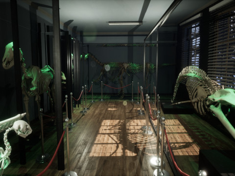 Объединенная средняя школа Redwood Valley. Крупномасштабная образовательная внутренняя среда 1990-х годов. 3D Модель