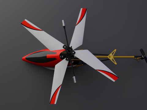 RC HELICOPTER 3D Model
