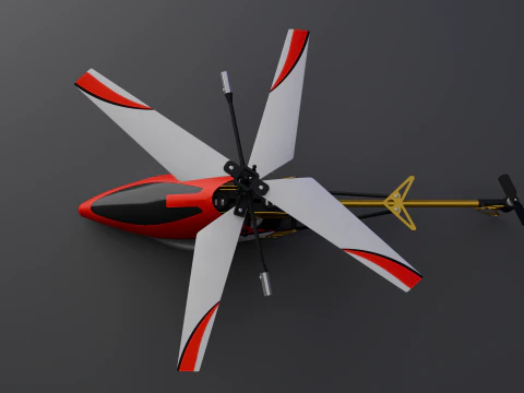 RC HELICOPTER 3D Model